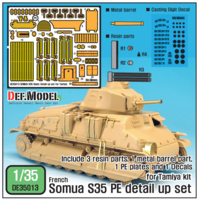 French Somua S35 PE basic detail up set (for Tamiya 1/35)