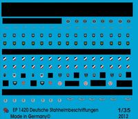 German Steel Helmet Markings