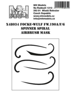 Focke-Wulf Fw.190A/F/G spinner spiral airbrush mask