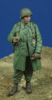 US Paratrooper NCO in raincoat 1944-45 - Image 1