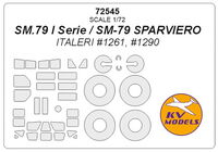 SM.79 I Serie / SM-79 SPARVIERO (ITALERI) + wheels masks - Image 1