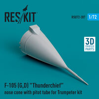 F-105 (G, D) Thunderchief Nose Cone With Pitot Tube For Trumpeter Kit (3D Printed) - Image 1