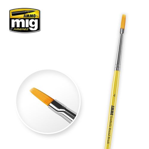 A.MIG 8620 4 SYNTHETIC FLAT BRUSH - Image 1