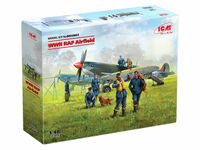 WWII RAF Airfield (Spitfire Mk.IX, Spitfire Mk.VII, RAF Pilots and Ground Personnel ) (7 figures) - Image 1