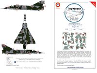 Dassault Mirage III E - camouflage pattern paint masks (for Eastern Express, FROG, Heller, Revell and R.V.Aircraft kits) - Image 1