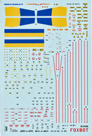 Stencils For Ukrainian Su-27S/P And Su-27UB/UBM-1 (Airfix, Hasegawa, Heller, ICM, Trumpeter) - Image 1