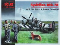 Spitfire Mk.IX with RAF Pilots and Ground Personnel