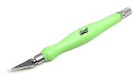 K26 Knife Contoured Rubber (Green Grip) - Image 1