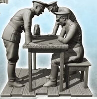 4 German Soldiers At The Map Table - Image 1